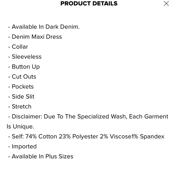 Fashion Nova Blue Denim Maxi Dress - Picture 6 of 6